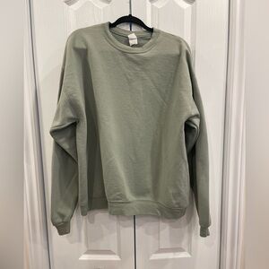 Hanes Men's Sweater - Olive Green